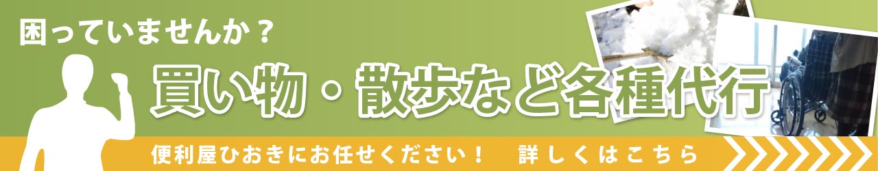 買い物・散歩など各種代行-詳しくはこちら